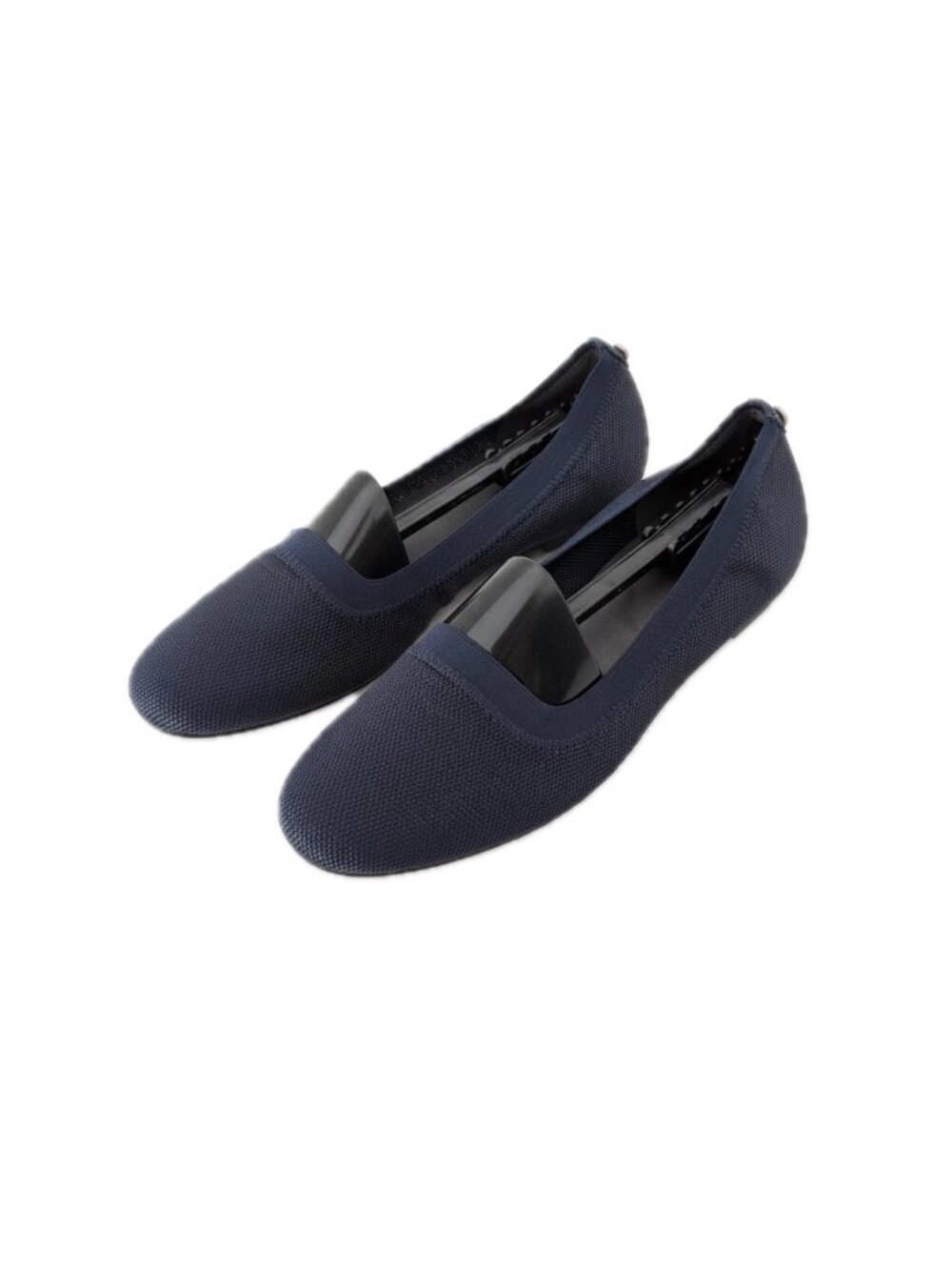 Stuart Weitzman NORAH Navy Blue Woven Knit Flats Loafers Size 8 Made in Spain